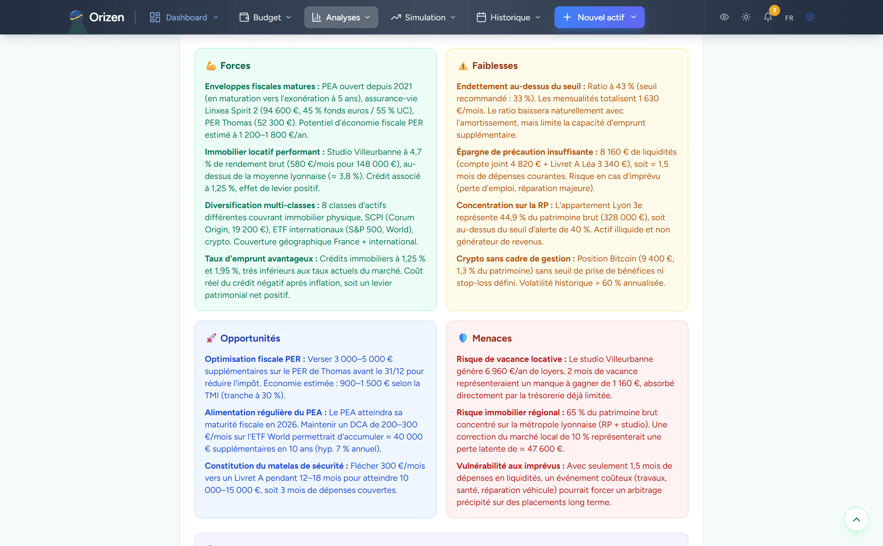 Aperçu analyse IA